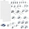 Triton Products 28 pc LocHook Assortment W/ (2) 18" W x 36" H White Epoxy 18-Gauge Steel Square Hole Pegboards WC18-WH-KIT - alternate 5